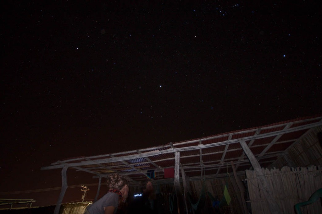 Vue du bar - nocturne - Cabo de la Vela 2014