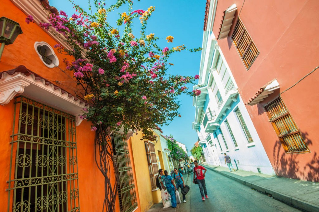 Calle colorée - Cartagena 2014